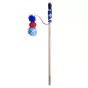 اسباب بازی گربه مدل چوب ماهیگیری پت زوم