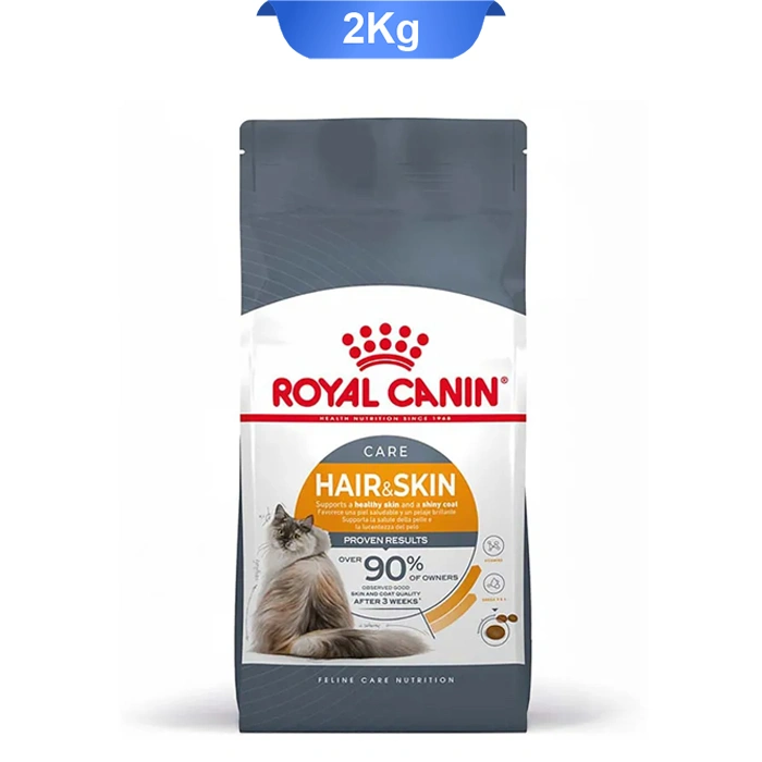 Royal-11Canin-Hair--Skin-Care-ezgif.com-jpg-to-webp-converter غذای خشک گربه های بالغ حمایت از پوست و مو طعم مرغ مدل هیر اند اسکین رویال کنین