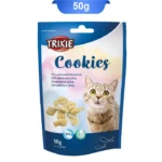 تشویقی گربه برند تریکسی مدل بیسکویتی Cookies وزن50گرم