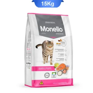 غذای گربه مونلو ۱۵ کیلویی میکس با طعم مرغ و تن سالمون
