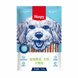 تشـویقی-سـگ-طعـم-مـرغ-و-گوشـت-مدل-ساندویچ