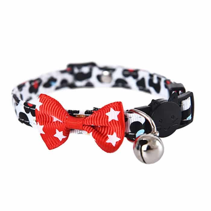 قلاده-گردنی-گربه-مدل-پاپیون-و-زنگوله قلاده گردنی گربه مدل پاپیون و زنگوله - Image 1