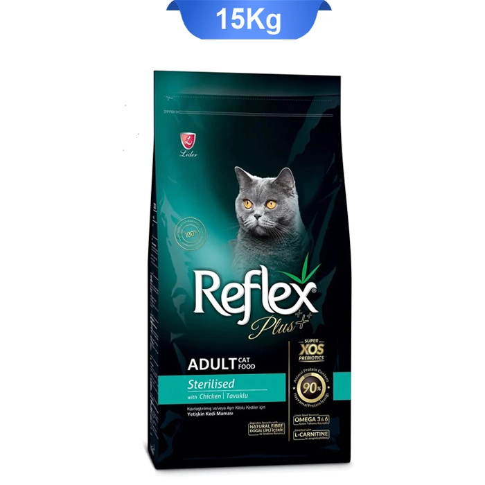 sterilised_reflex_chicken_15 غذای خشک گربه رفلکس پلاس عقیم شده مرغ استرلایزد