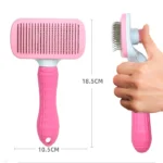 برس سگ و گربه به همراه دکمه تخلیه مو مستطیل کد 106010 - Image 6