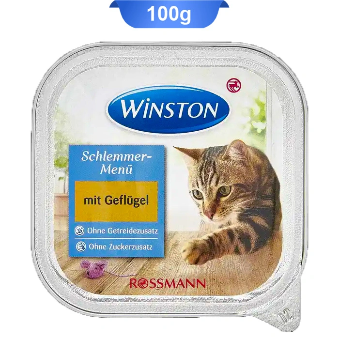 chicken ووم گربه بالغ طعم مرغ وینستون (Winston) وزن 100 گرم - Image 1