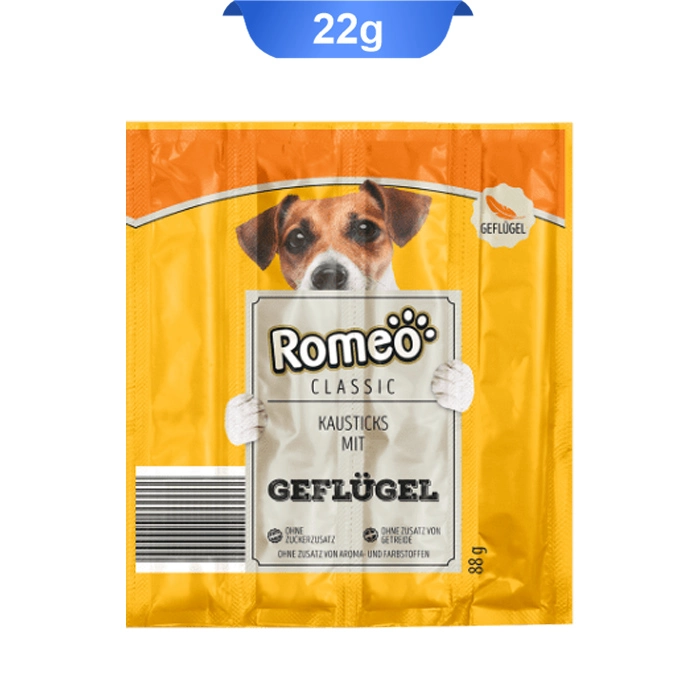 chicken1 تشویقی سگ مدادی نرم طعم مرغ تکی 1عددی رومئو (Romeo) وزن 22 گرم - Image 1