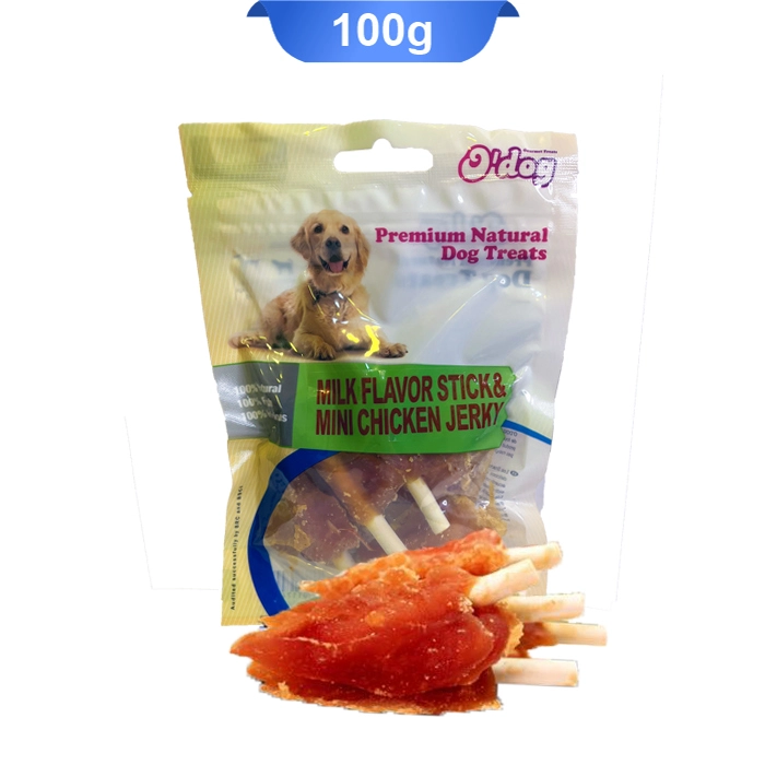 chicken_milki تشویقی سگ طعم مرغ و شیر مدل استخوان اداگ (O DOG) وزن 100 گرم کد 104044 - Image 1
