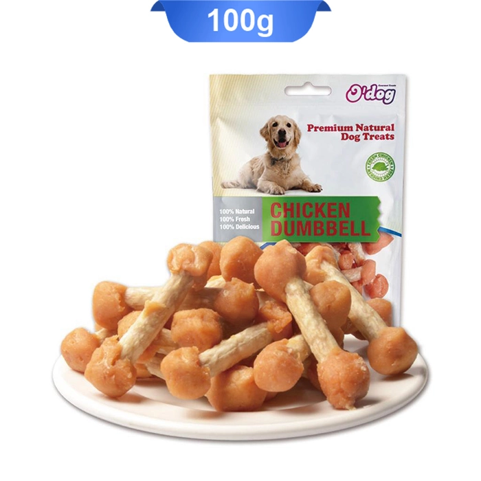 dambel_chicken تشویقی سگ طعم مرغ مدل دمبلی اداگ (O DOG) وزن 100 گرم کد 104036 - Image 1