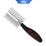 شانه گره باز کن سگ و گربه دو طرفه طرح پنجه کد 106154