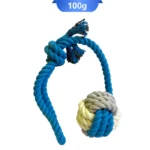 اسباب بازی طنابی سگ مدل توپی (طول 32 سانتی متری) کد 106041