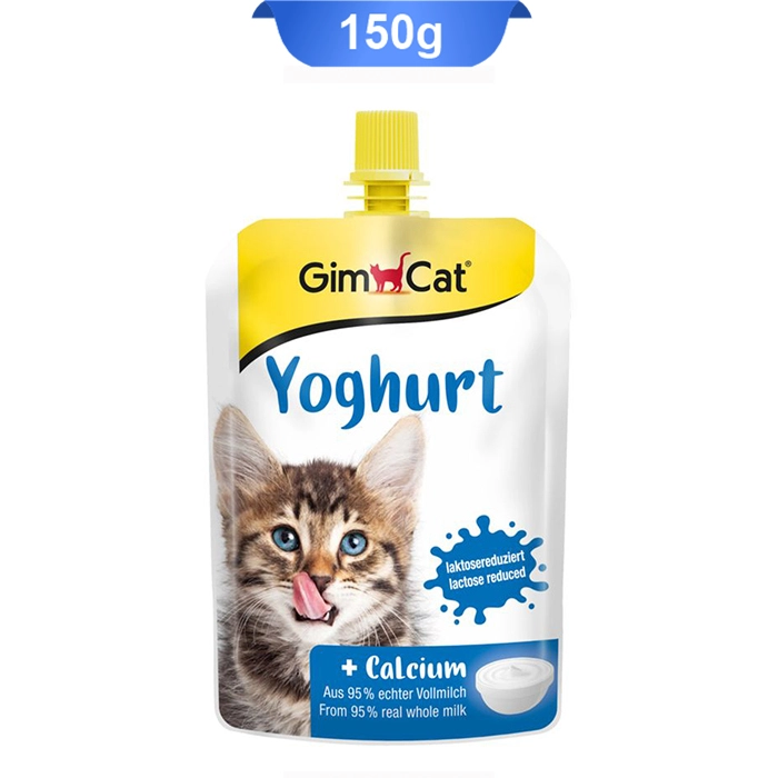 yoghurt ماست گربه حاوی کلسیم جیم کت (GimCat) وزن 150 گرم کد 107009 - Image 1