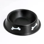 ظرف آب و غذای سگ و گربه از جنس استیل رنگی طرح استخوان قطر 15/5 سانتی متر کد 106045 - Image 3