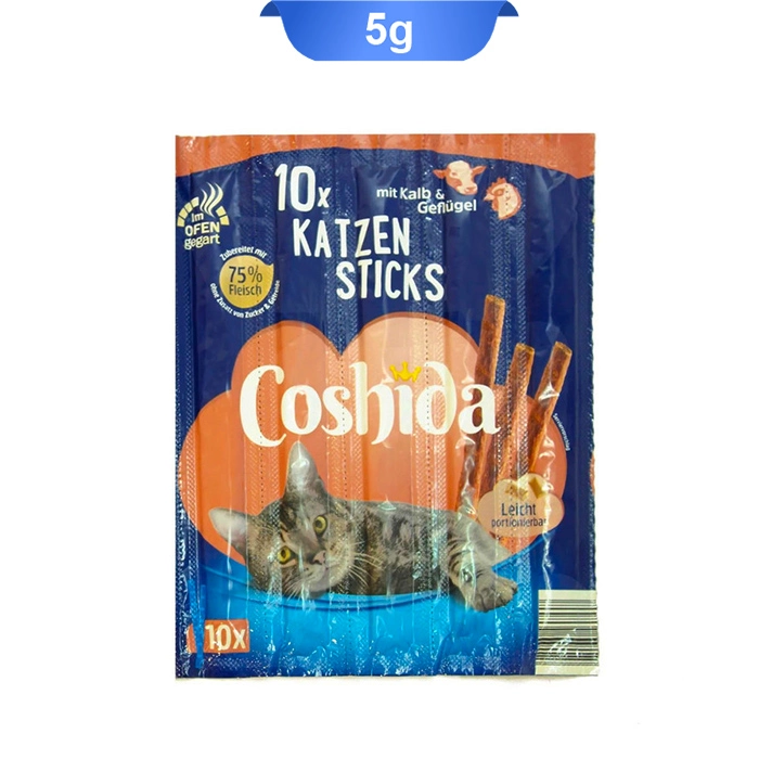 beef_chicken1 تشویقی مدادی کوشیدا گربه طعم گوشت گوساله و مرغ تکی 1عددی (Coshida) وزن 5 گرم کد 105027 - Image 1