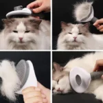 برس سگ و گربه به همراه دکمه تخلیه دار کد 106054 - Image 3