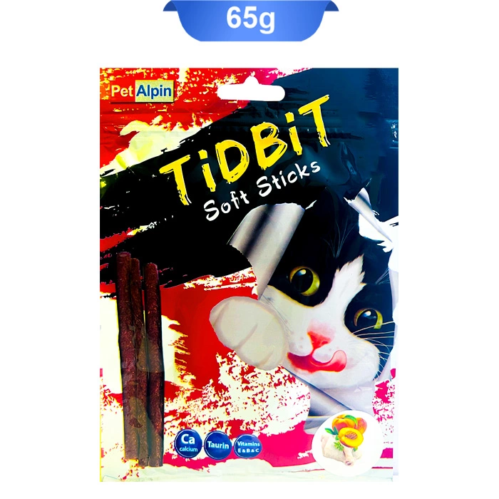 chicken تشویقی مدادی گربه طعم مرغ و هلو تیدبیت (TidBit) وزن 65 گرم کد 105033 - Image 1