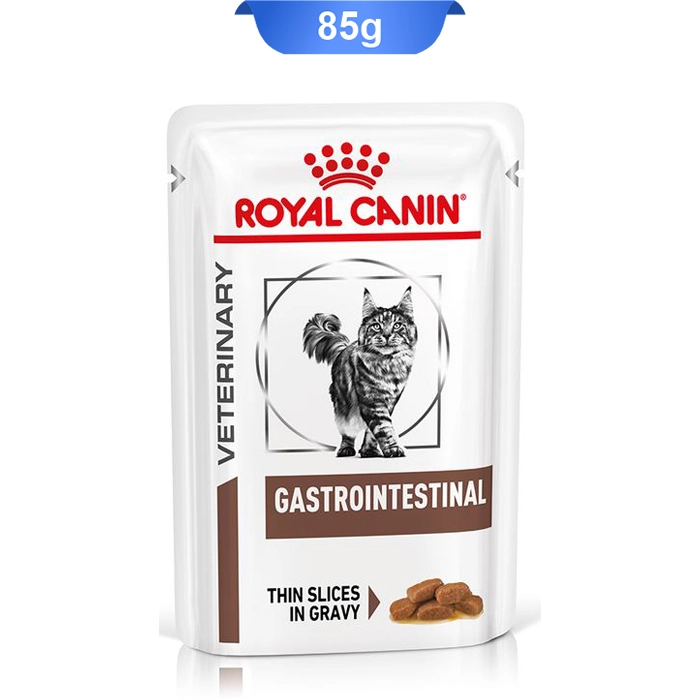 gastro پوچ گربه درمان مشکلات گوارشی مدل گسترو اینتستینال رویال کنین (Gastro Intestinal) وزن 85 گرم - Image 1