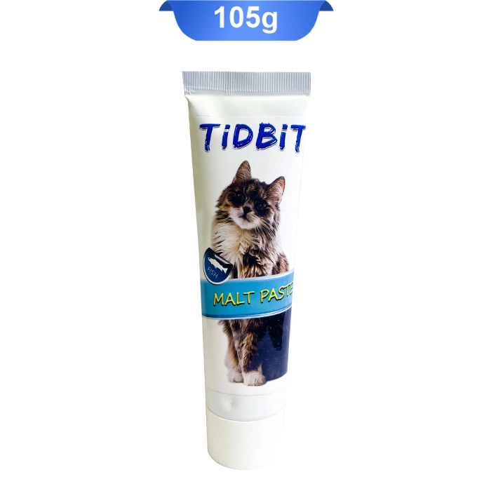 malt_fish خمیر مالت گربه طعم ماهی حذف گلوله های مو تیدبیت (TidBit) وزن 105 گرم کد 112036 - Image 1