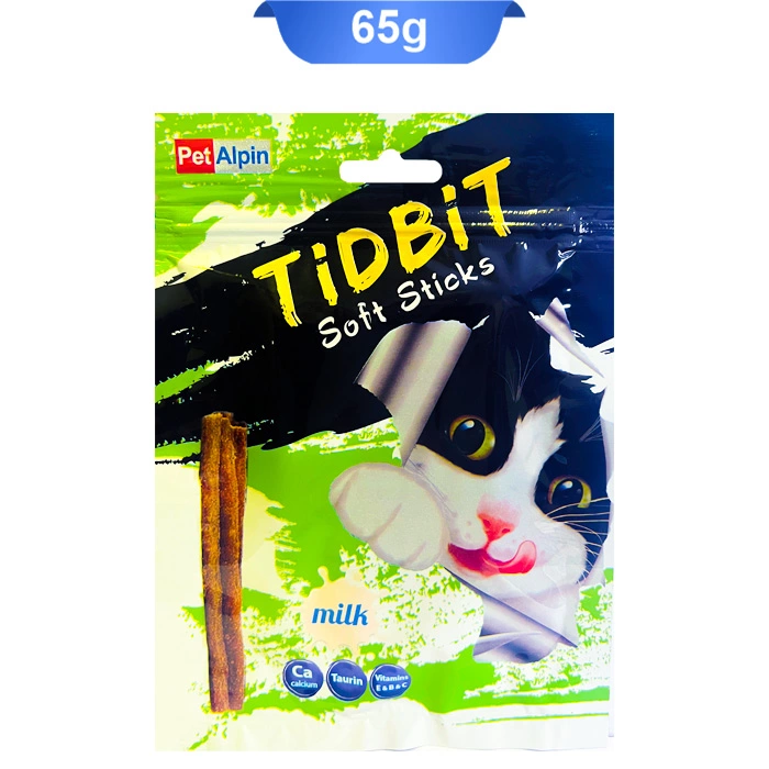 milk تشویقی مدادی گربه طعم شیر تیدبیت (TidBit) وزن 65 گرم کد 105034 - Image 1