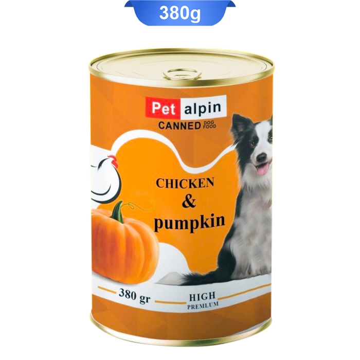 pate_chicken کنسرو سگ طعم مرغ و کدو تنبل پت آلپین (Pet Alpin) وزن 380 گرم کد 110017 - Image 1
