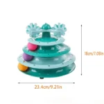 اسباب بازی گربه برج 3 طبقه به همراه 2 عدد زنگوله کد 106066 - Image 3