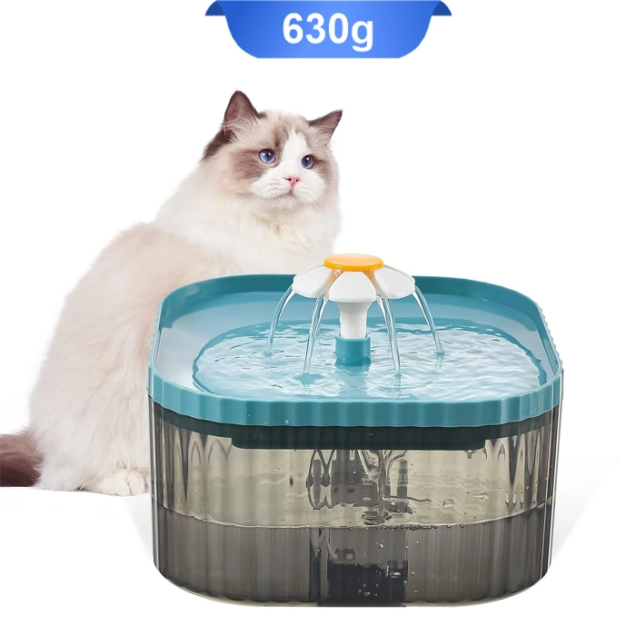 abkhori_flower آبخوری اتوماتیک مدل گل سگ و گربه ظرفیت 2/5 لیتر کد 106074 - Image 1