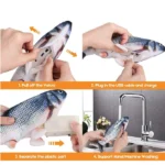 اسباب بازی گربه ماهی رقصان با قابلیت شارژ به همراه کابل USB کد 106077 - Image 4