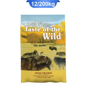 غذا خشک سگ بالغ تیست آف د وایلد طعم گوشت شکار گاومیش وزن 12.2 کیلوگرم Taste of the Wild HP با بسته بندی رنگ زرد