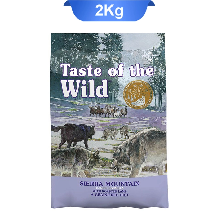 lamb غذا خشک سگ بالغ طعم بره تیست آف د وایلد وزن 2 کیلوگرم | Taste Of The Wild Sierra Mountain