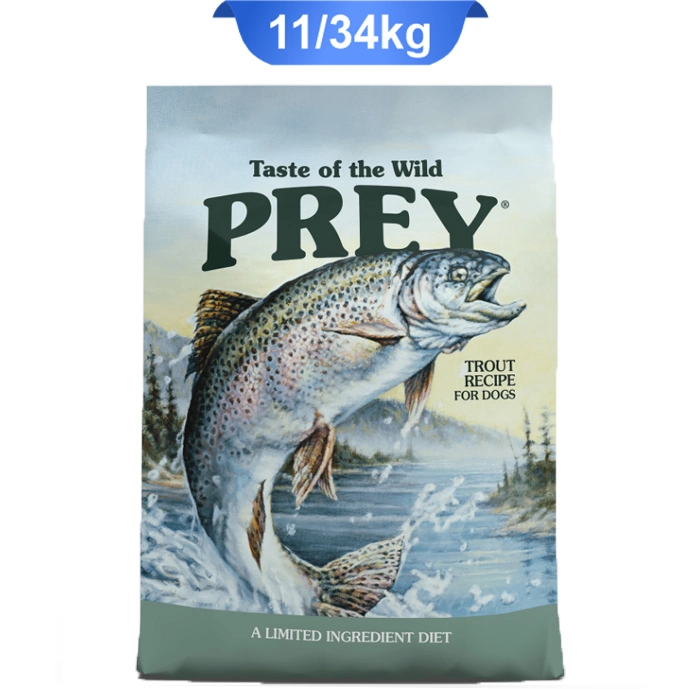 prey11.34 fish غذا خشک سگ بالغ پری تیست آف د وایلد طعم ماهی قزل آلا وزن 11.34 کیلوگرم | Taste of the Wild Prey trout