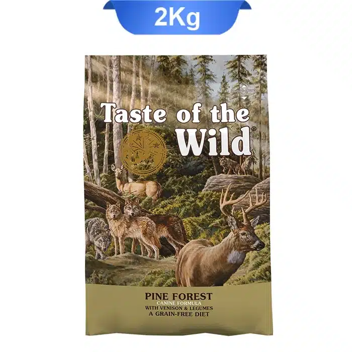 taste-of-the-wild-pine-forest-with-venison-and-legumes-grain-free-dog-dry-food-.webp غذای خشک سگ بالغ طعم گوشت شکار گوزن و حبوبات تیست آف د وایلد وزن 2 کیلوگرم