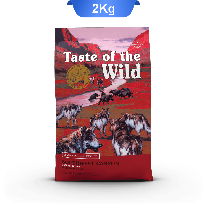 taste-of-the-wild-southwest-canyon-with-wild-boar-dog-2kg غذا خشک سگ بالغ تیست آف د وایلد طعم گراز و بره + گاو وزن 2 کیلوگرم | Taste of the Wild SC