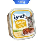 ووم گربه مینکاس هپی کت طعم گوشت گاو و خرگوش وزن 100 گرم Happycat Minkas Duo