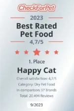 غذای خشک گربه مینکاس هیربال هپی کت طعم مرغ وزن 1/5 کیلوگرم Happycat Hairball - Image 5