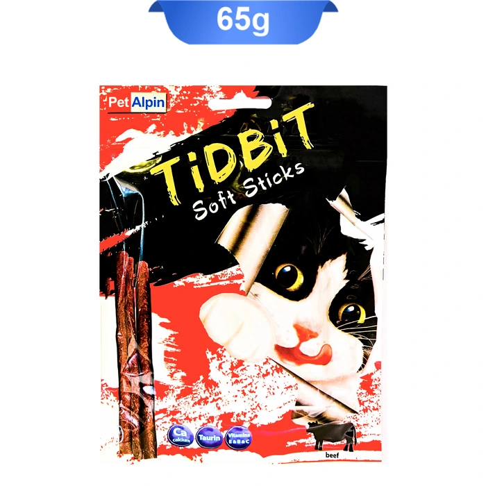 beef_cat تشویقی مدادی گربه طعم گوشت گاو تیدبیت (TidBit) وزن 65 گرم کد 105037 - Image 1