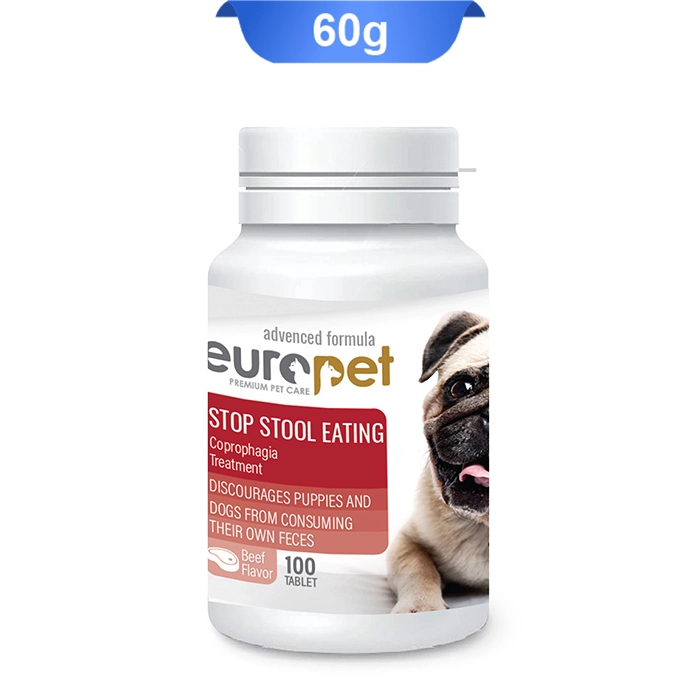 stop_stool قرص مدفوع خواری سگ طعم گوشت یوروپت (Europet) 100 عددی کد 112053 - Image 1