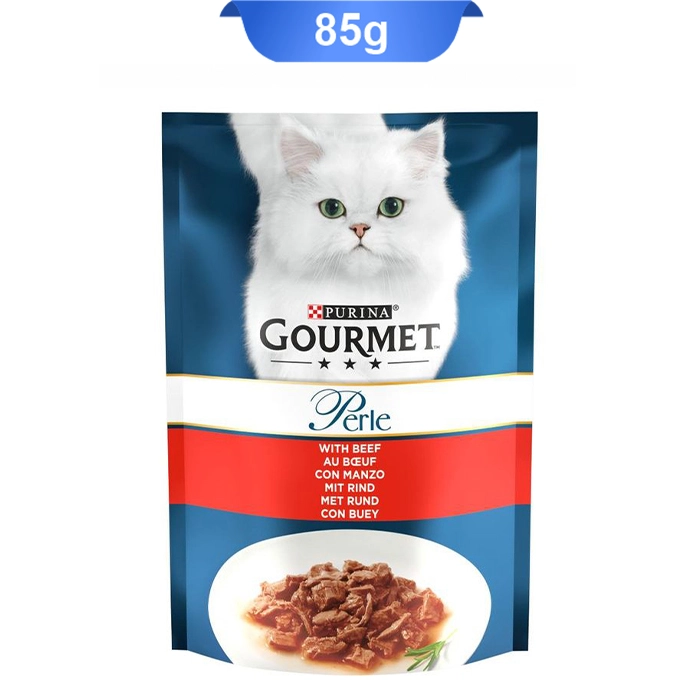 beef پوچ گورمت گربه بالغ طعم گوشت گاو پورینا؛ کد 103047 - Image 1