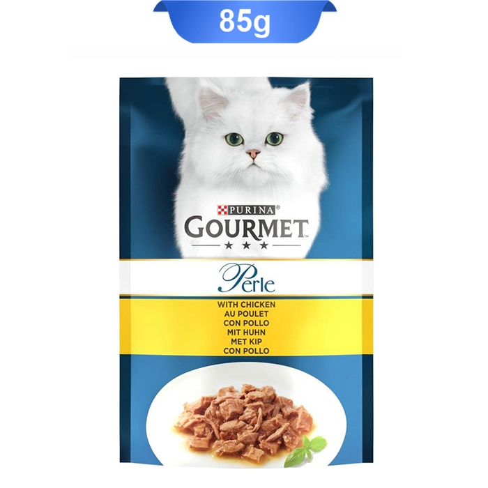 chicken پوچ گورمت گربه بالغ طعم مرغ پورینا (Gourmet) وزن 85 گرم کد 103049 - Image 1