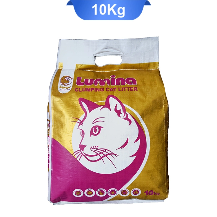 peach خاک بستر گربه برند لومینا مدل گرانول با رایحه هلو وزن 10 کیلوگرم - Image 1