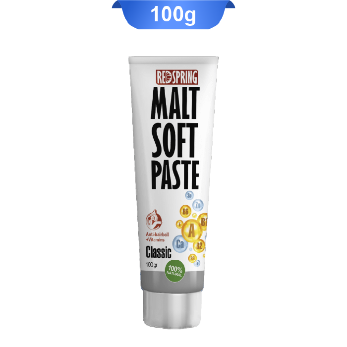 redspring-malt-soft-paste-classic-100g خمیر مالت گربه رد اسپرینگ به همراه مولتی ویتامین کلاسیک (RedSpring) وزن 100 گرم - Image 1