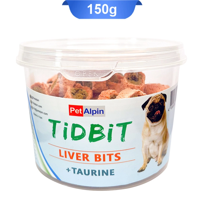 taurin_dog تشویقی سطلی سگ حاوی تائورین طعم جگر تیدبیت کد 104080 - Image 1