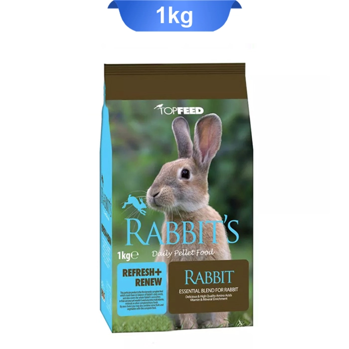 خوراک_خرگوش غذای خرگوش تاپ فید وزن 1 کیلوگرم Rabbit Pellets - Image 1