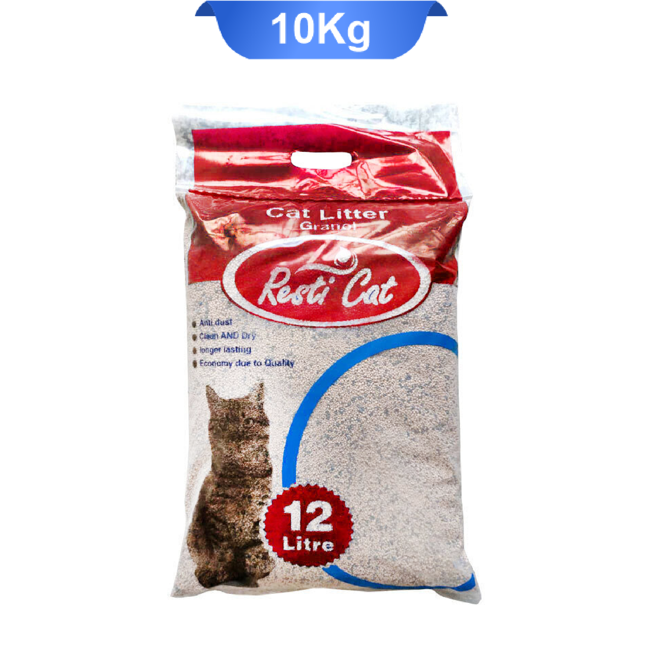 Resti cat simple granulated cat litter 10 kg (12 liters) خاک بستر گربه گرانول ساده رستی کت 10 کیلوگرم ( 12 لیتر )