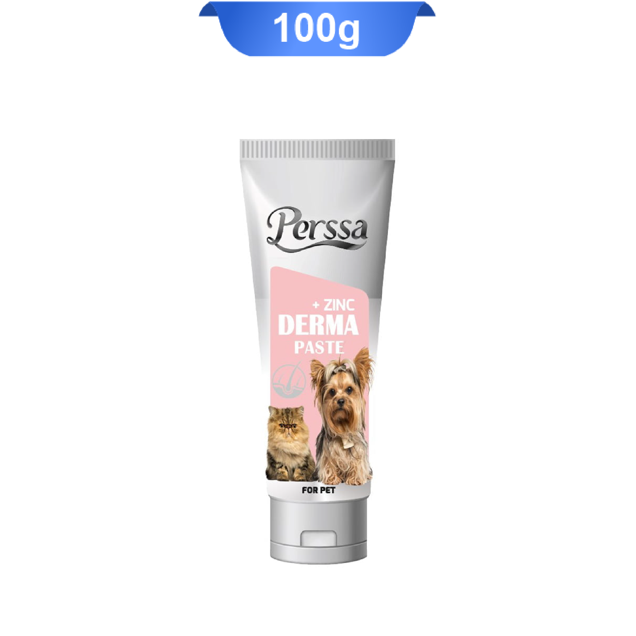 perssa-derma-paste-zinc-100g خمیر تقویت پوست و مو پرسا برای سگ و گربه وزن 100 گرم