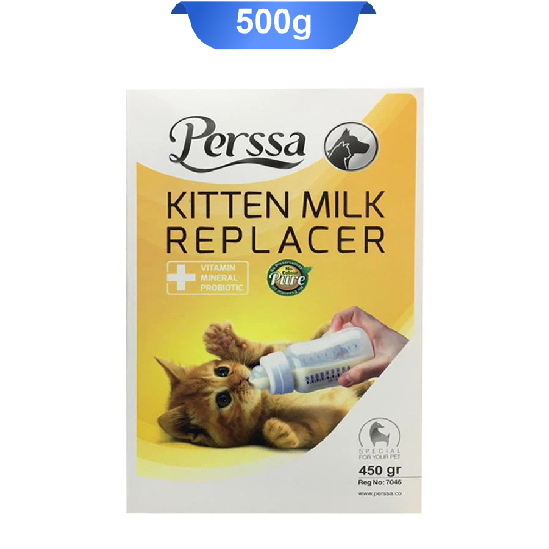 perssa-kitten-milk-replacer-450g شیر خشک بچه گربه پرسا وزن 450 گرم