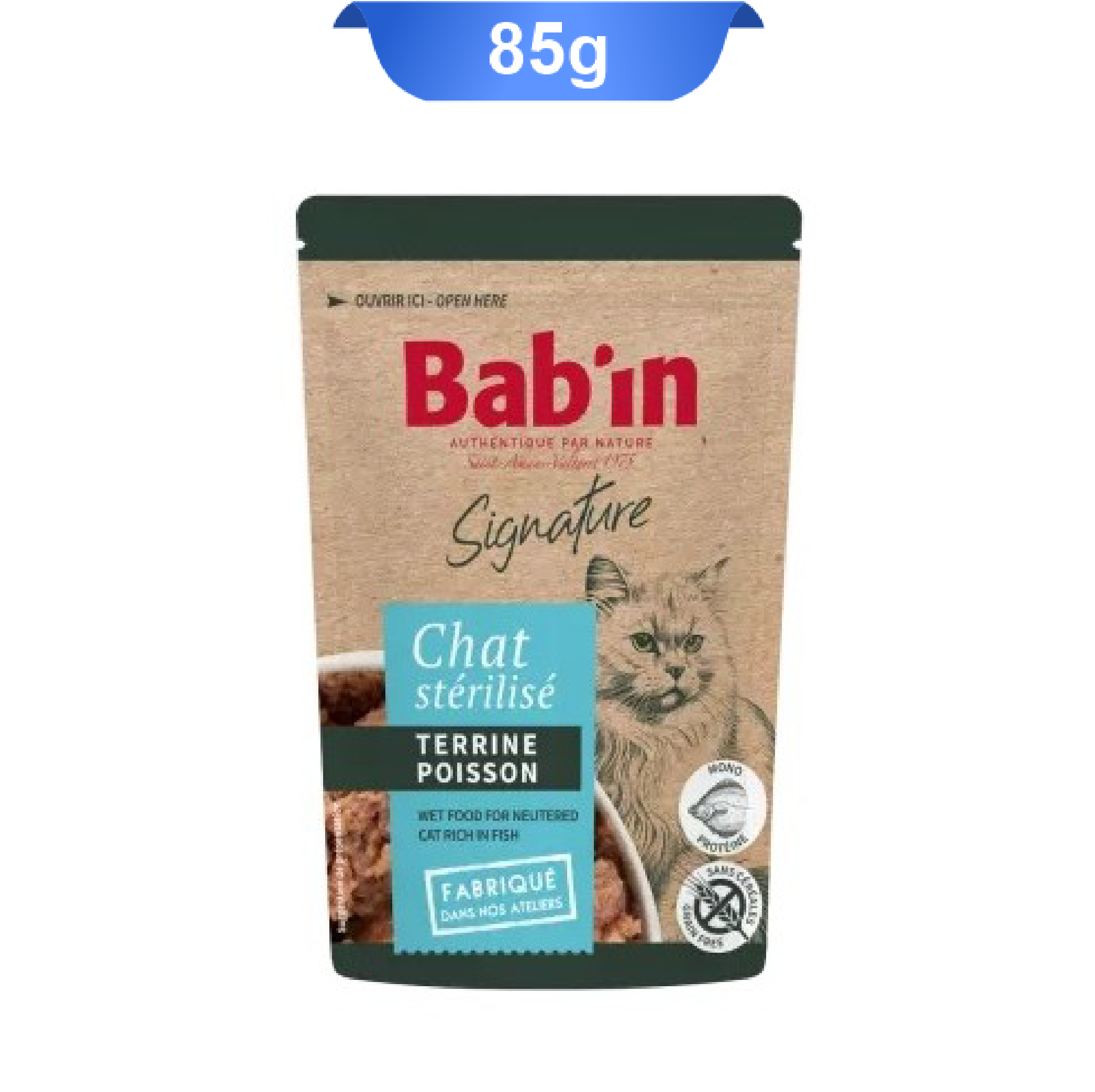 pooch-adult-sterilized-cat-babin-salmon-taste-weight-85-g پوچ گربه بالغ عقیم شده بابین طعم ماهی قزل آلا وزن 85 گرم