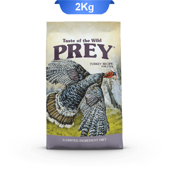 taste-of-the-wild-turkey-limited-ingredient-recipe-for-cat-2kg غذا خشک گربه تیست آف د وایلد پری طعم بوقلمون وزن 2.7 کیلوگرم Taste of the Wild Prey Turkey
