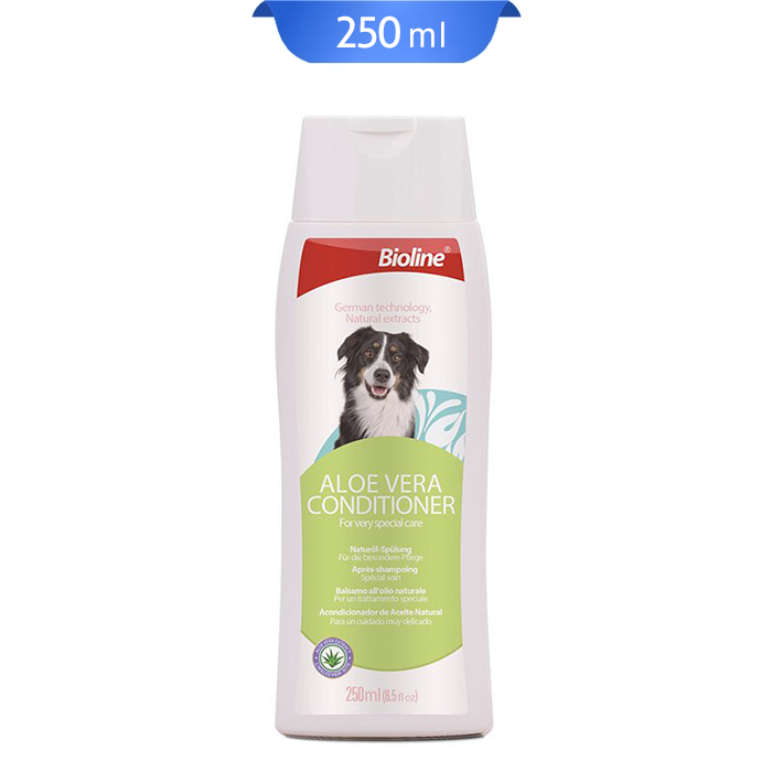 bioline-aloevera-shampoo شامپو سگ بایولاین رایحه آلوئه ورا حجم 250 میلی لیتر