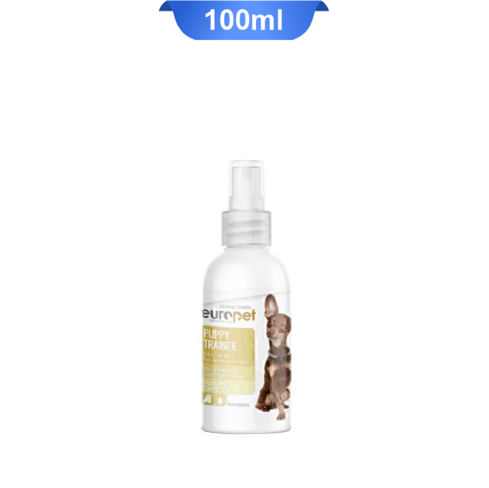 europet-puppy-trainer-100g قطره تعلیم ادرار سگ و گربه یوروپت حجم 100 میلی لیتر