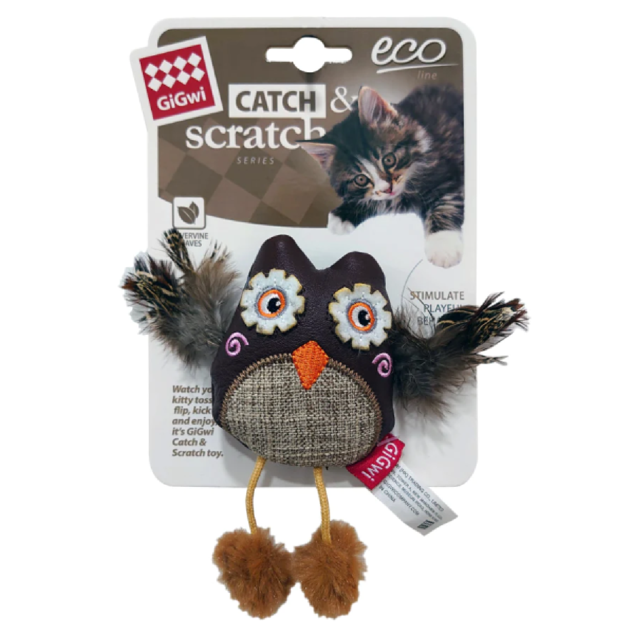 gigwi-toys-01 عروسک بازی گربه گیگوی gigwi فورپت مدل جغد - Image 1