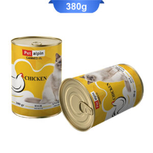 کنسرو گربه پت آلپین طعم مرغ وزن 380 گرم